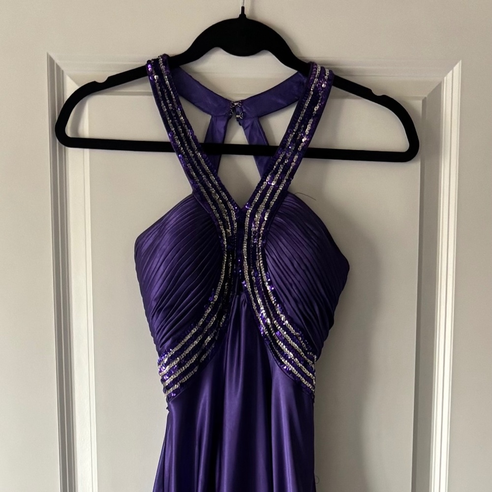 Purple Sparkle Prom Dress